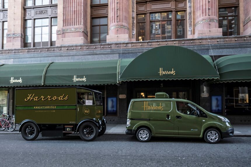 Plně elektrický Nissan e-NV200 inovuje vozový park slovutného obchodního domu Harrods / Foto zdroj: NISSAN