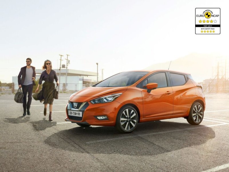 Euro NCAP ohodnotil bezpečnost nového Nissanu Micra čtyřmi a pěti hvězdičkami / Foto zdroj: NISSAN