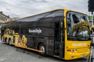 Napříč Finskem projel „parní“ autobus Scania / Foto zdroj: Scania Czech Republic s.r.o.