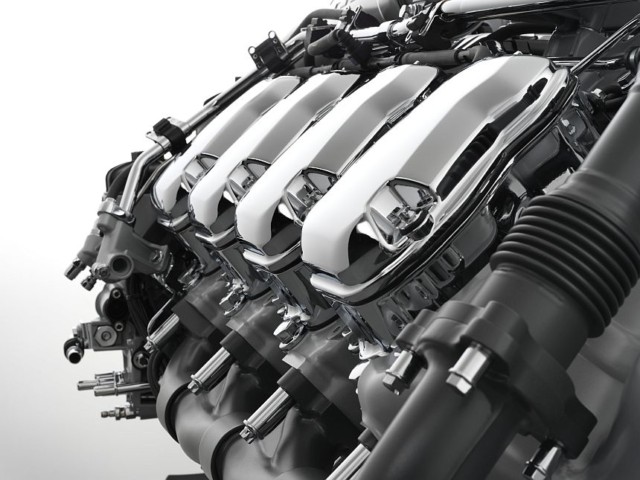Scania V8 engine, detail image / Photo: Gustav Lindh 2017 / Zdroj: Scania Czech Republic, s.r.o.