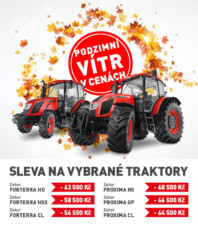 Podzimní slevy na traktory Zetor / Foto zdroj: ZETOR TRACTORS a.s.
