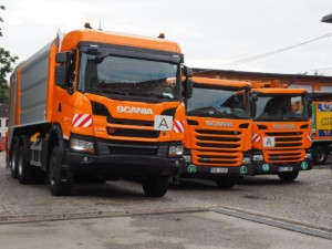 První Scania XT pro svoz komunálního odpadu bude jezdit na Vysočině / Foto zdroj: Scania Czech Republic, s.r.o.