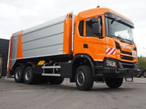 První Scania XT pro svoz komunálního odpadu bude jezdit na Vysočině / Foto zdroj: Scania Czech Republic, s.r.o.