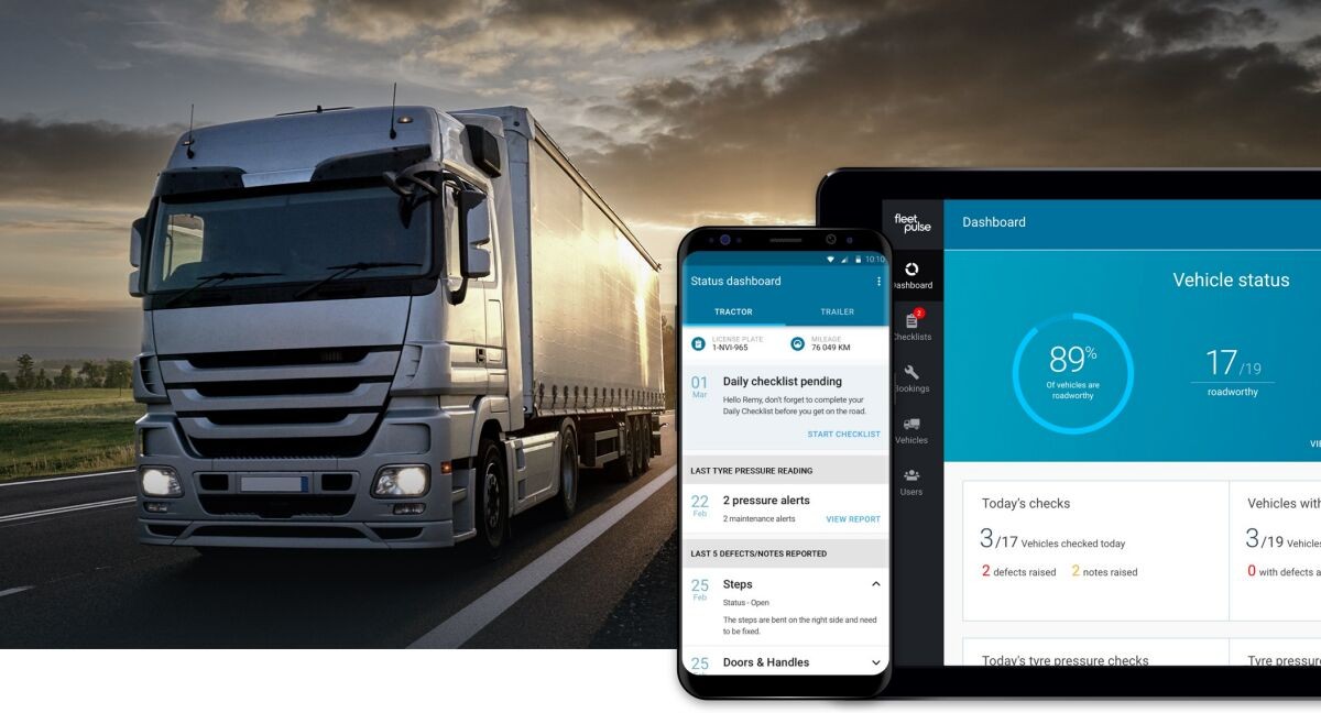 Bridgestone FleetPulse, nejmodernější digitální řešení pro údržbu, pomáhá vozovým parkům udržovat vozidla v dobrém technickém stavu / Foto zdroj: Bridgestone CR, s.r.o.